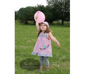 Stickdatei - Wimpelkette mit Vogel Fransenappli